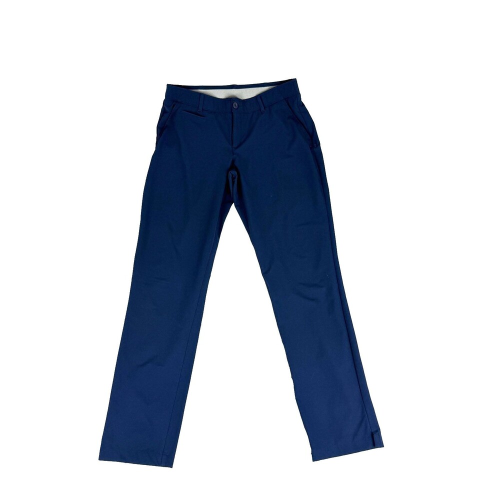 Under Armour Golf Pants Women's 10 Navy Blue Sports Preppy Stretch